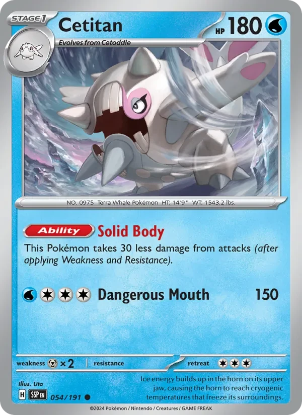 Cetitan 054/191 Surging Sparks Pokémon card