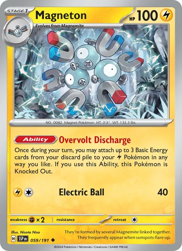 Magneton 059/191 Surging Sparks Pokémon Karte
