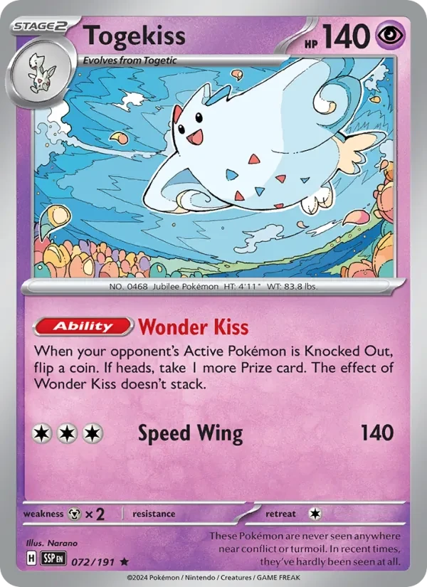 Togekiss 072/191 Surging Sparks Pokémon card