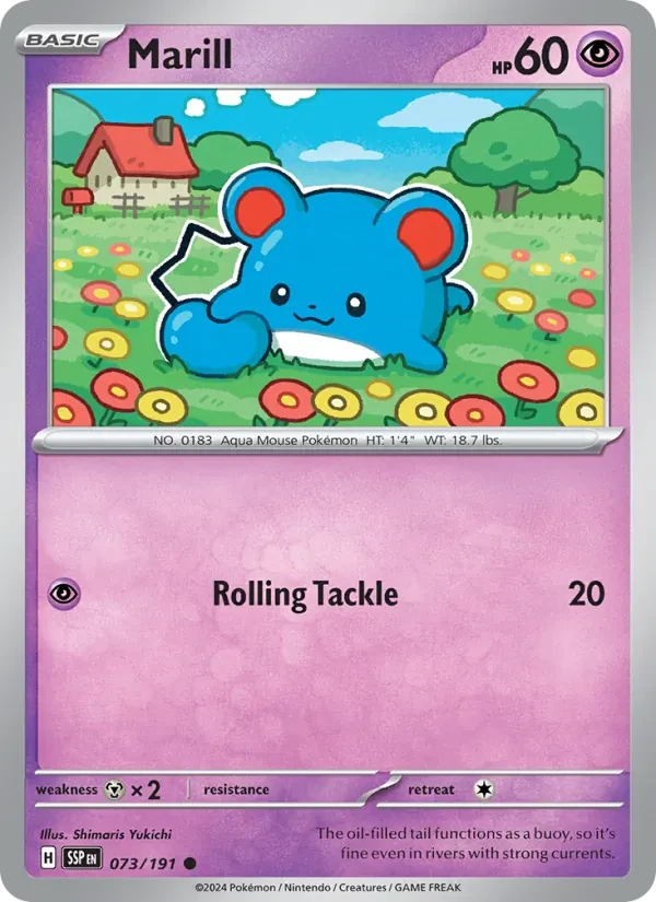 Marill 073/191 Surging Sparks Pokémon card