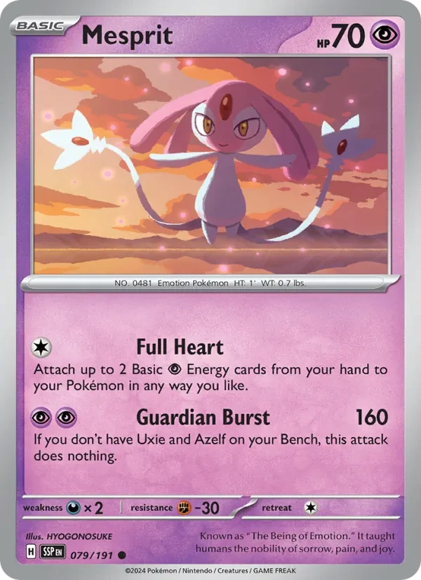 Mesprit 079/191 Surging Sparks Pokémon card