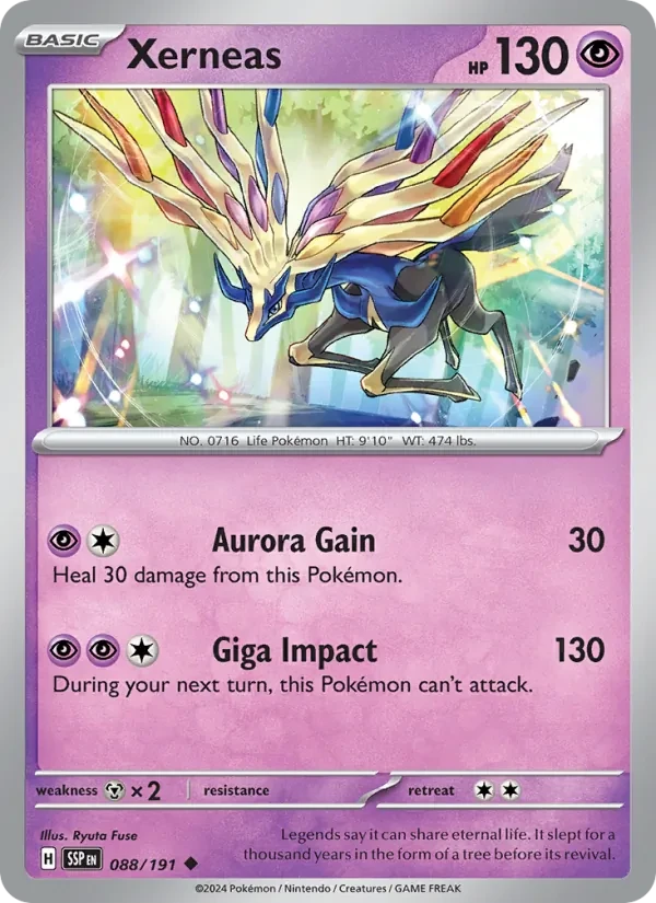 Xerneas 088/191 Surging Sparks Pokémon card
