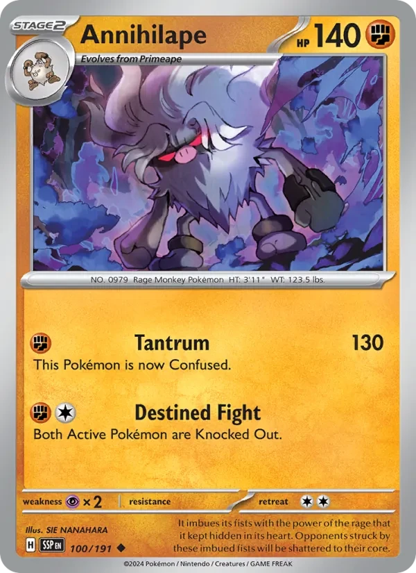 Annihilape 100/191 Surging Sparks Pokémon card