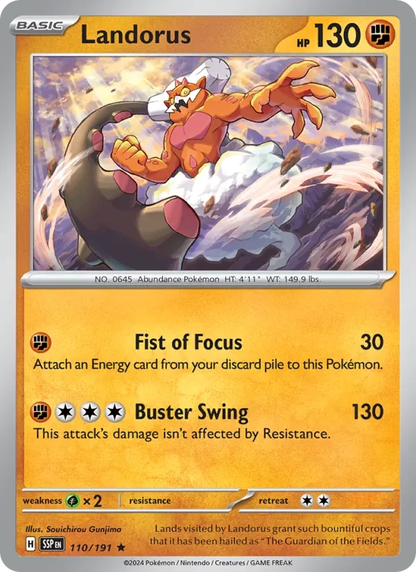 Landorus 110/191 Surging Sparks Pokémon card