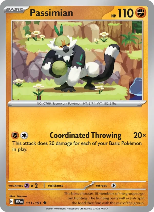 Passimian 111/191 Surging Sparks Pokémon Karte