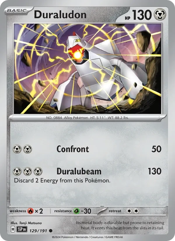 Duraludon 129/191 Surging Sparks Pokémon card