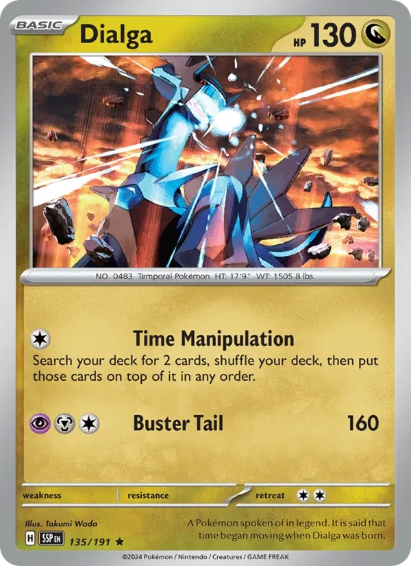 Dialga 135/191 Surging Sparks Pokémon card