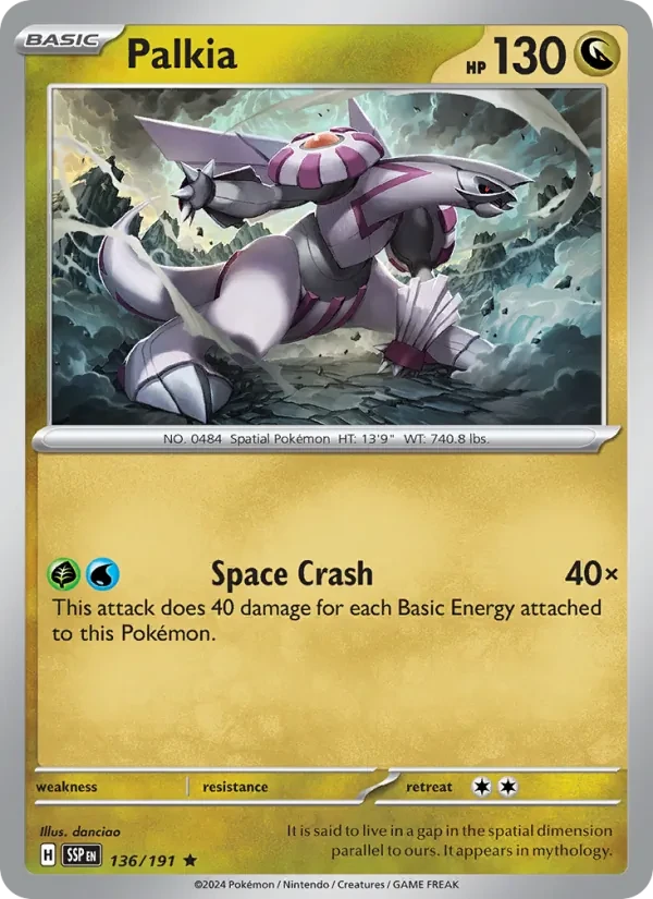 Palkia 136/191 Surging Sparks Pokémon card