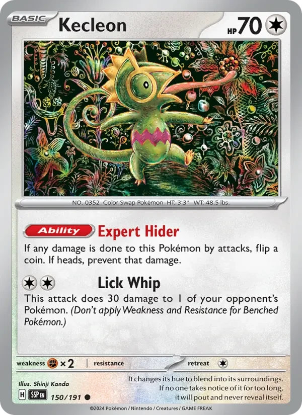 Kecleon 150/191 Surging Sparks Pokémon card