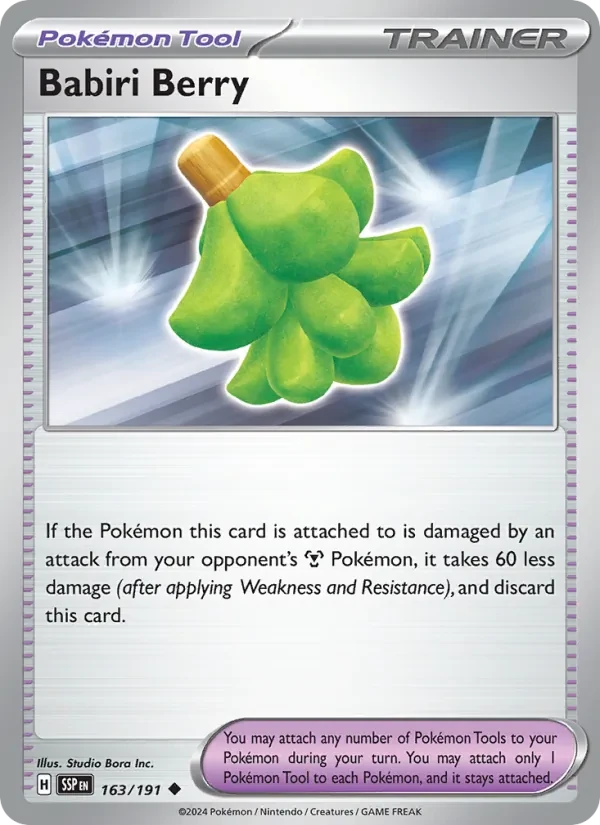Babiri Berry 163/191 Surging Sparks Pokémon card