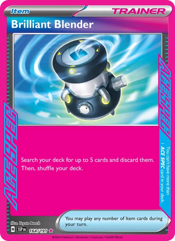 Brilliant Blender 164/191 Surging Sparks Pokémon card