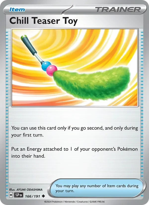 Chill Teaser Toy 166/191 Surging Sparks Pokémon card