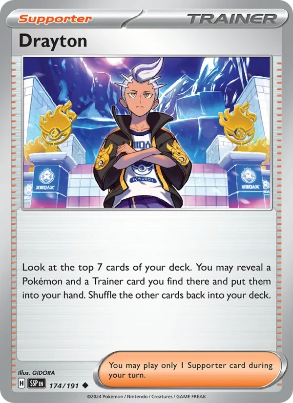 Drayton 174/191 Surging Sparks Pokémon card