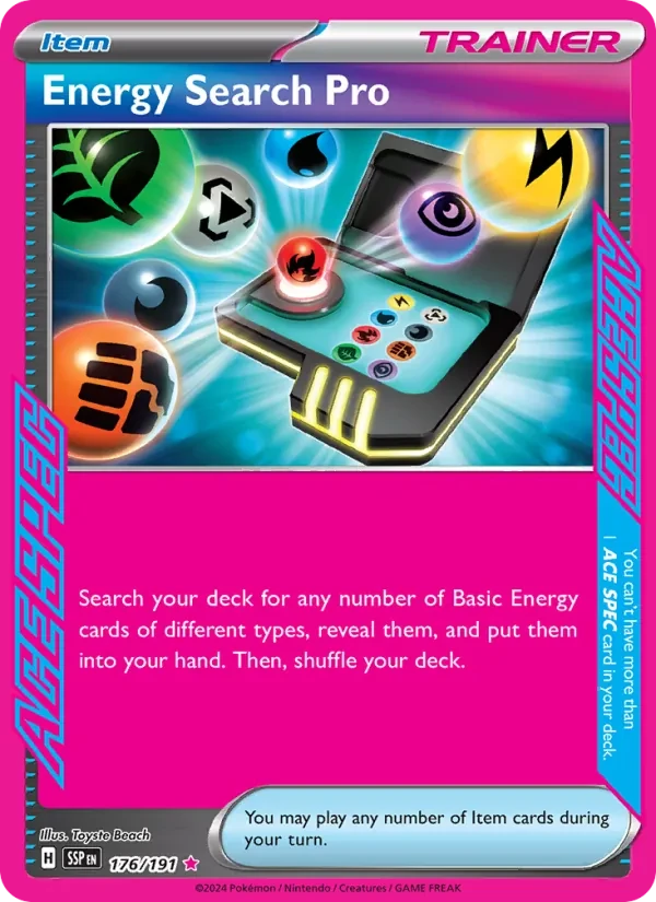 Energy Search Pro 176/191 Surging Sparks Pokémon card