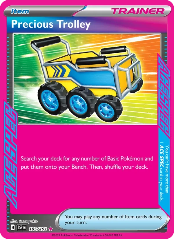Precious Trolley 185/191 Surging Sparks Pokémon Karte