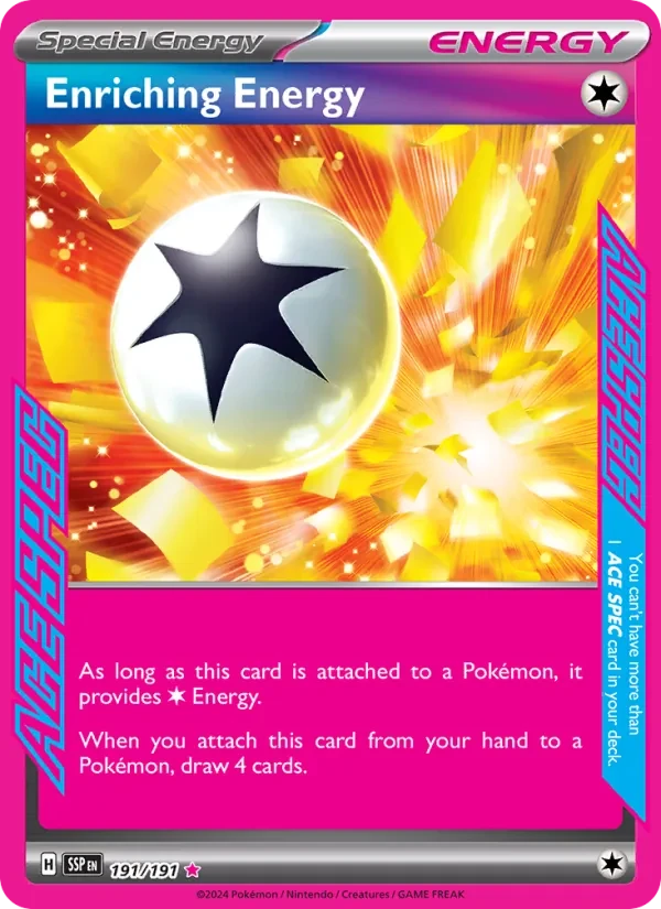 Enriching Energy 191/191 Surging Sparks Pokémon card