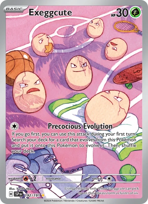 Exeggcute 192/191 Surging Sparks Pokémon card