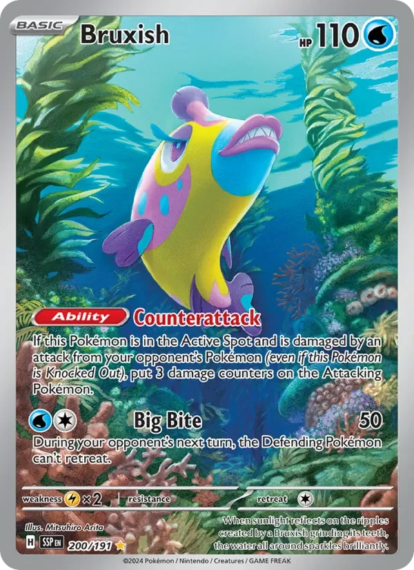 Bruxish 200/191 Surging Sparks Pokémon card