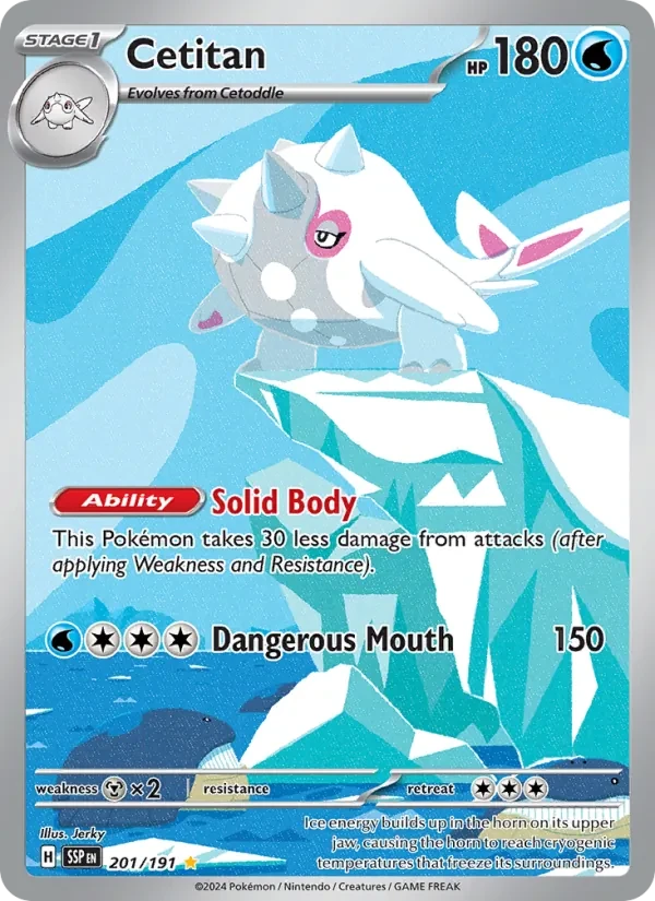 Cetitan 201/191 Surging Sparks Pokémon card