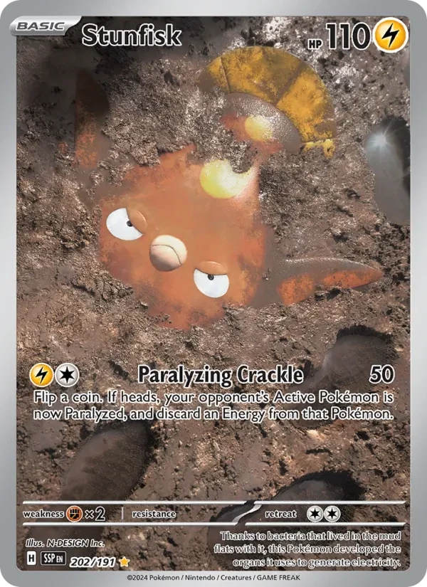 Stunfisk 202/191 Surging Sparks Pokémon card