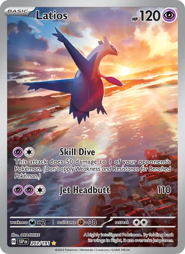 Latios 203/191 Surging Sparks Pokémon Karte
