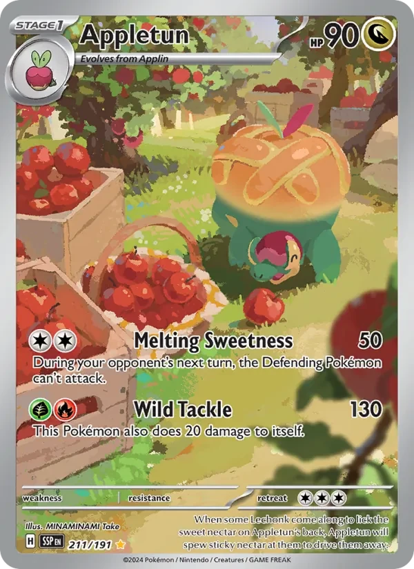 Appletun 211/191 Surging Sparks Pokémon card