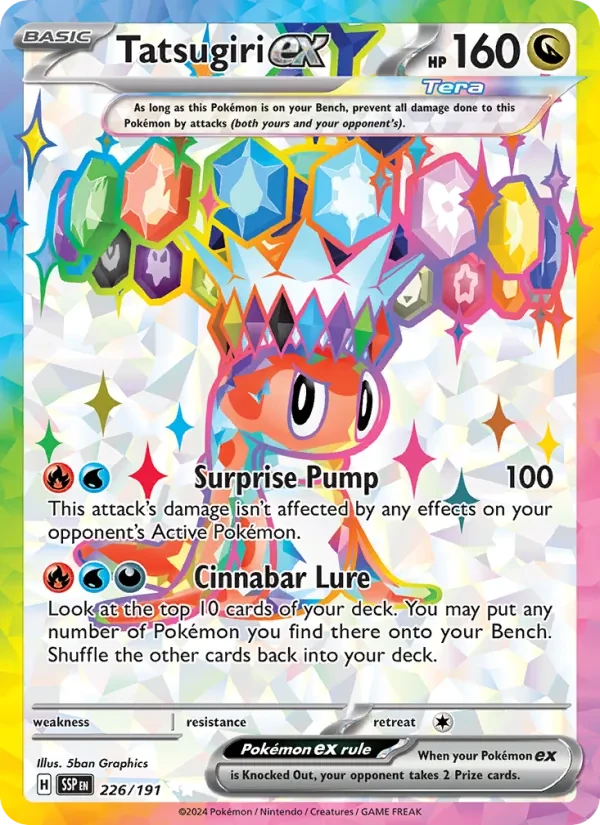 Tatsugiri ex 226/191 Surging Sparks Pokémon card