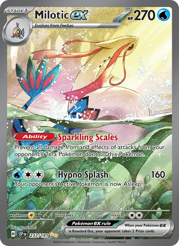 Milotic ex 237/191 Surging Sparks Pokémon card