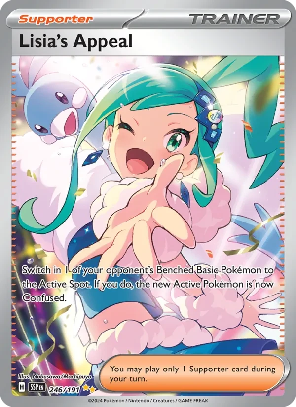 Lisia's Appeal 246/191 Surging Sparks Pokémon card
