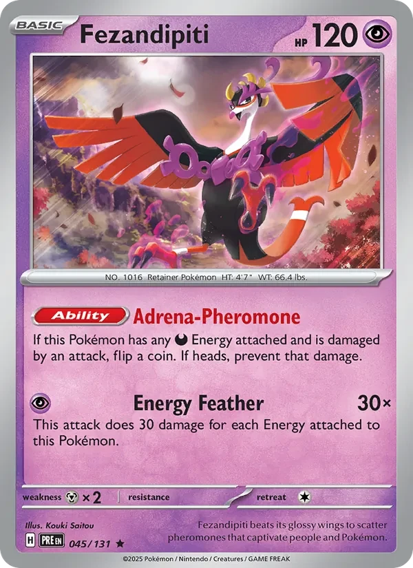 Fezandipiti 045/131 Prismatic Evolutions Pokémon card