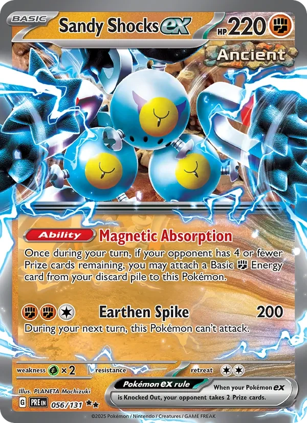 Sandy Shocks ex 056/131 Prismatic Evolutions Pokémon card