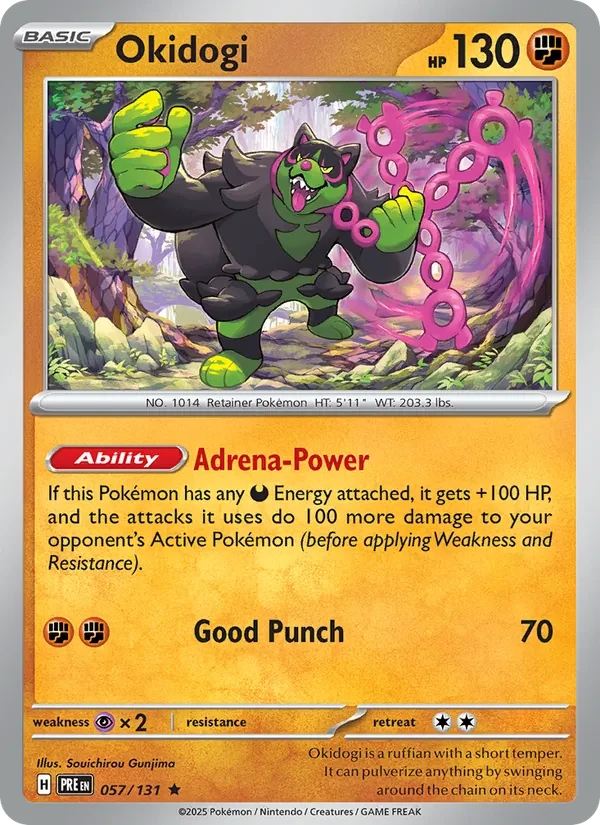 Okidogi 057/131 Prismatic Evolutions Pokémon card