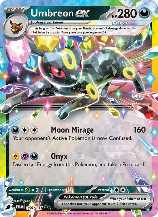 Umbreon ex 060/131 Prismatic Evolutions Pokémon card