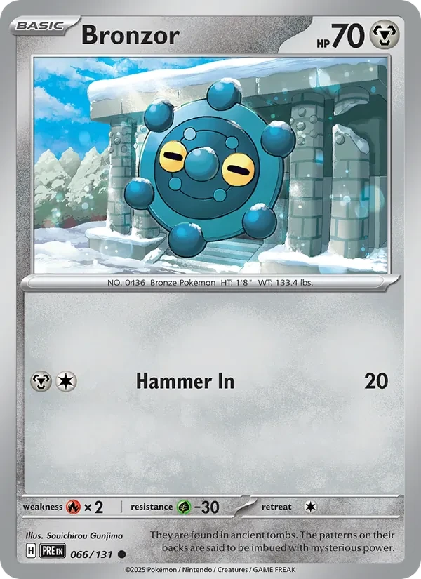 Bronzor 066/131 Prismatic Evolutions Pokémon card