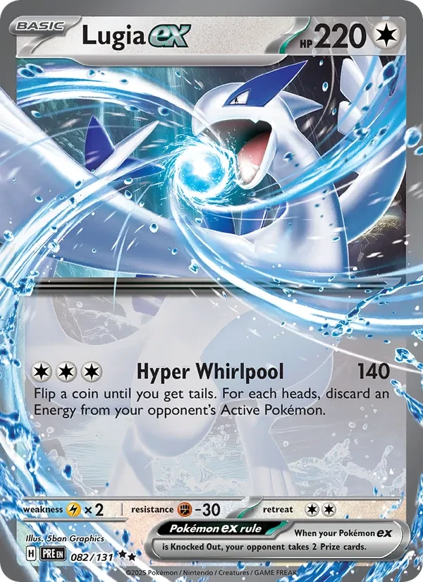 Lugia ex 082/131 Prismatic Evolutions Pokémon card