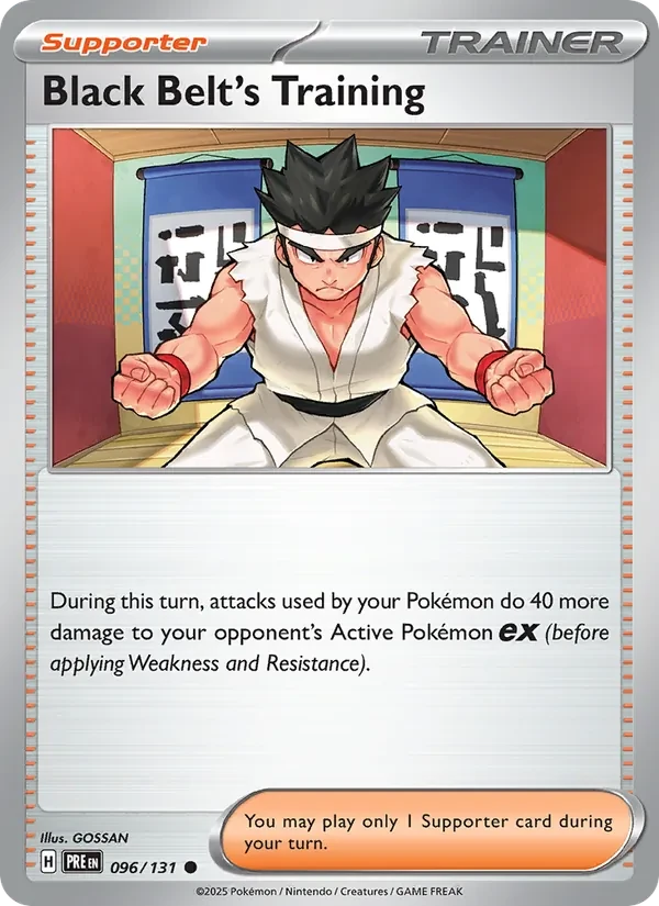 Black Belt's Training 096/131 Prismatic Evolutions Pokémon Karte