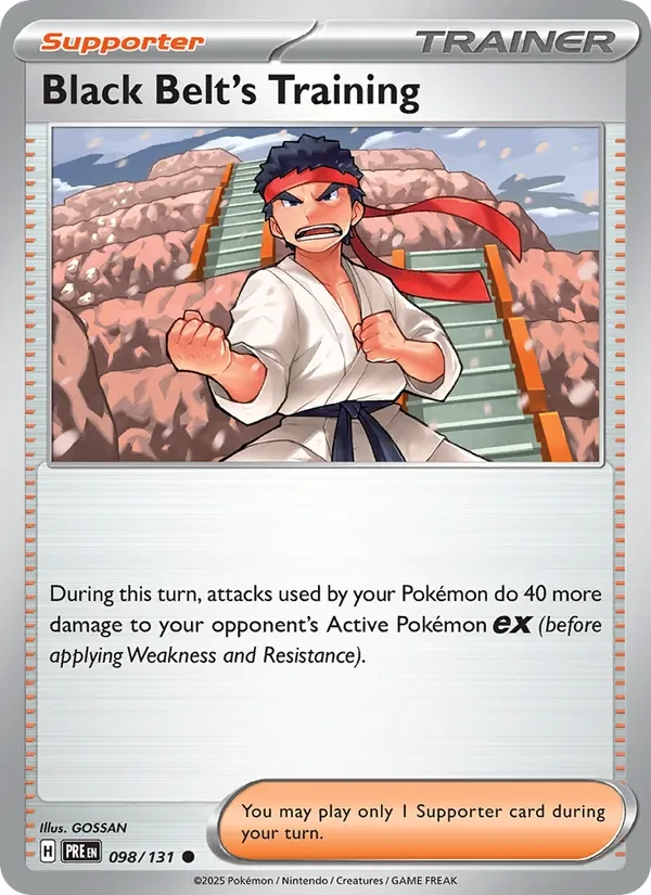 Black Belt's Training 098/131 Prismatic Evolutions Pokémon Karte