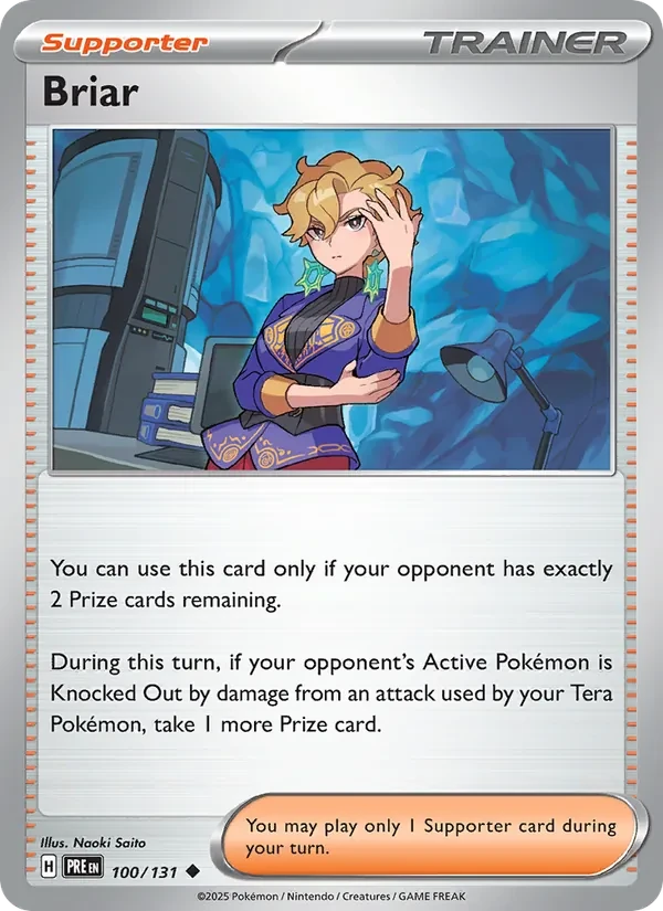Briar 100/131 Prismatic Evolutions Pokémon card