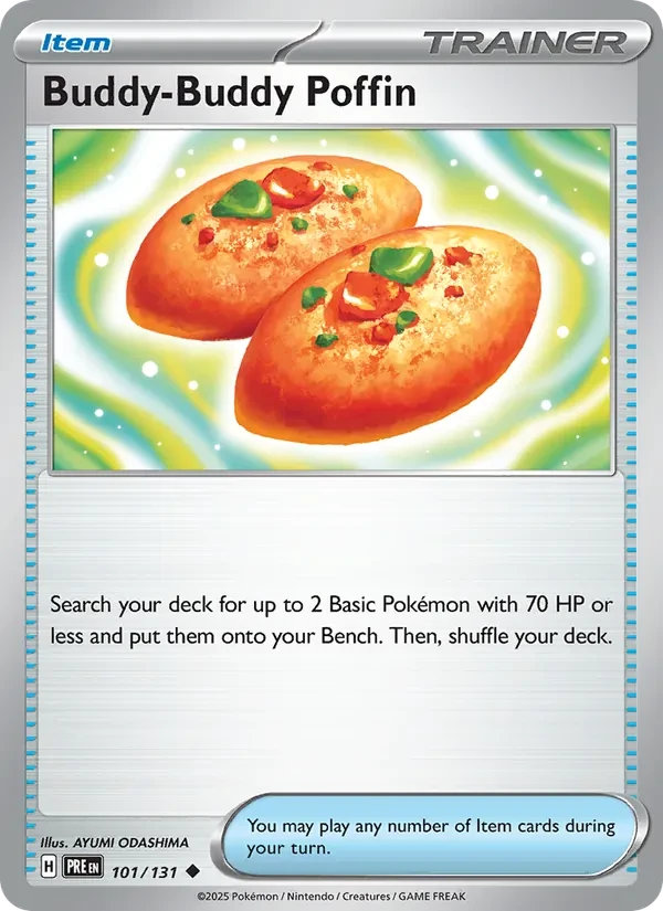 Buddy-Buddy Poffin 101/131 Prismatic Evolutions Pokémon card