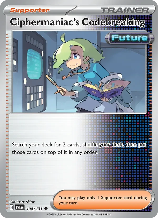 Ciphermaniac's Codebreaking 104/131 Prismatic Evolutions Pokémon card