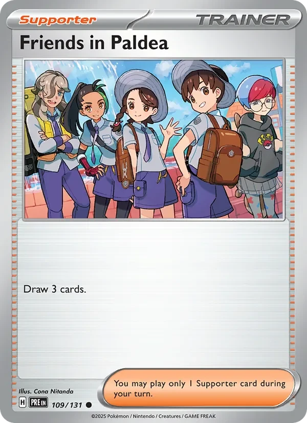 Friends in Paldea 109/131 Prismatic Evolutions Pokémon card