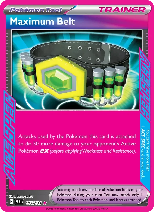 Maximum Belt 117/131 Prismatic Evolutions Pokémon card