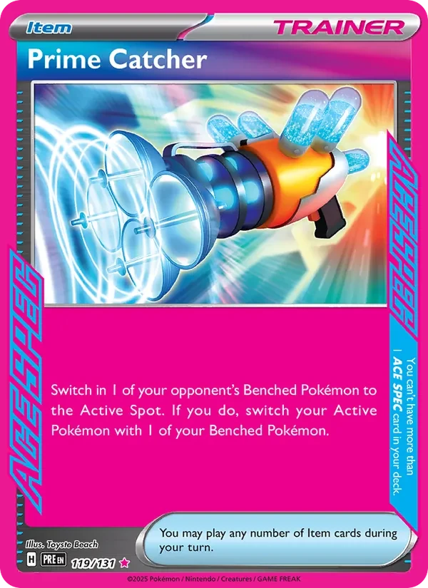 Prime Catcher 119/131 Prismatic Evolutions Pokémon kaart