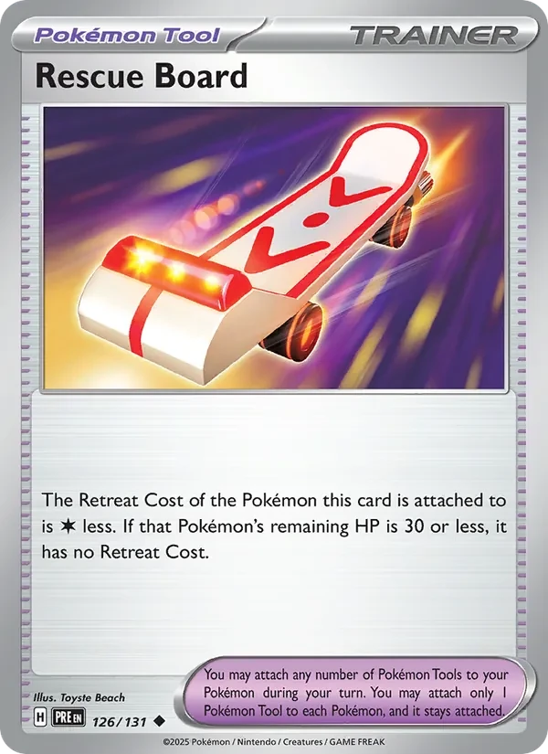 Rescue Board 126/131 Prismatic Evolutions Pokémon card