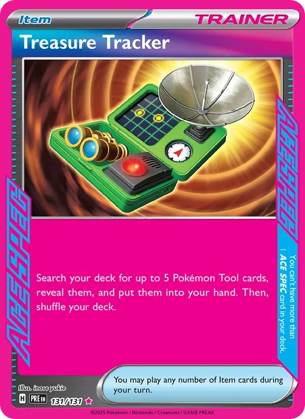 Treasure Tracker 131/131 Prismatic Evolutions Pokémon card