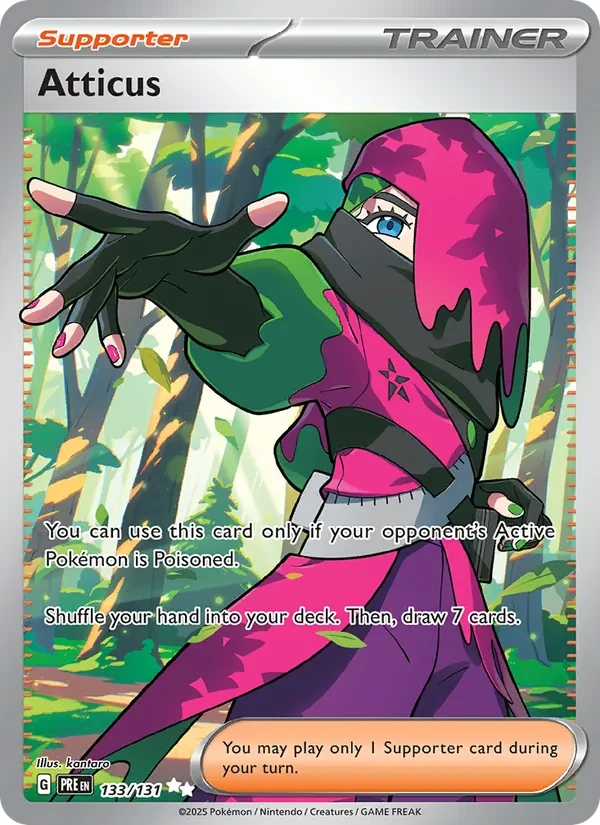 Atticus 133/131 Prismatic Evolutions Pokémon kaart