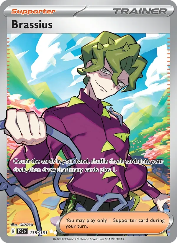 Brassius 135/131 Prismatic Evolutions Pokémon Karte