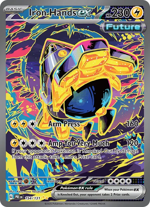 Iron Hands ex 154/131 Prismatic Evolutions Pokémon card