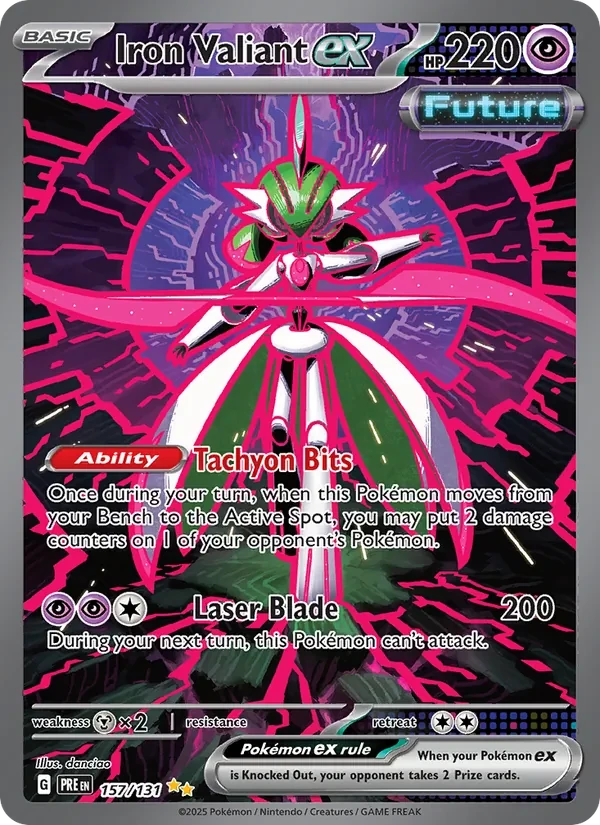Iron Valiant ex 157/131 Prismatic Evolutions Pokémon card