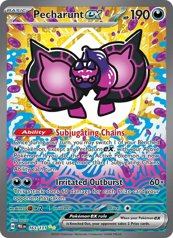 Pecharunt ex 163/131 Prismatic Evolutions Pokémon card